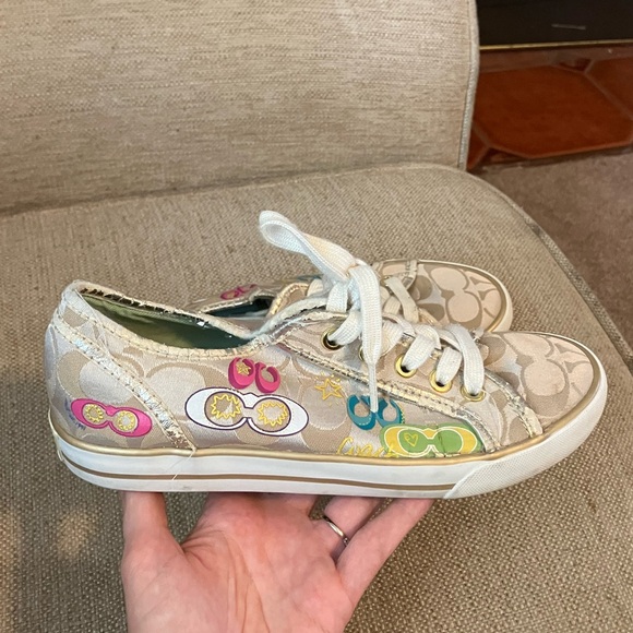 Coach Shoes - Vintage coach sneakers with color pop